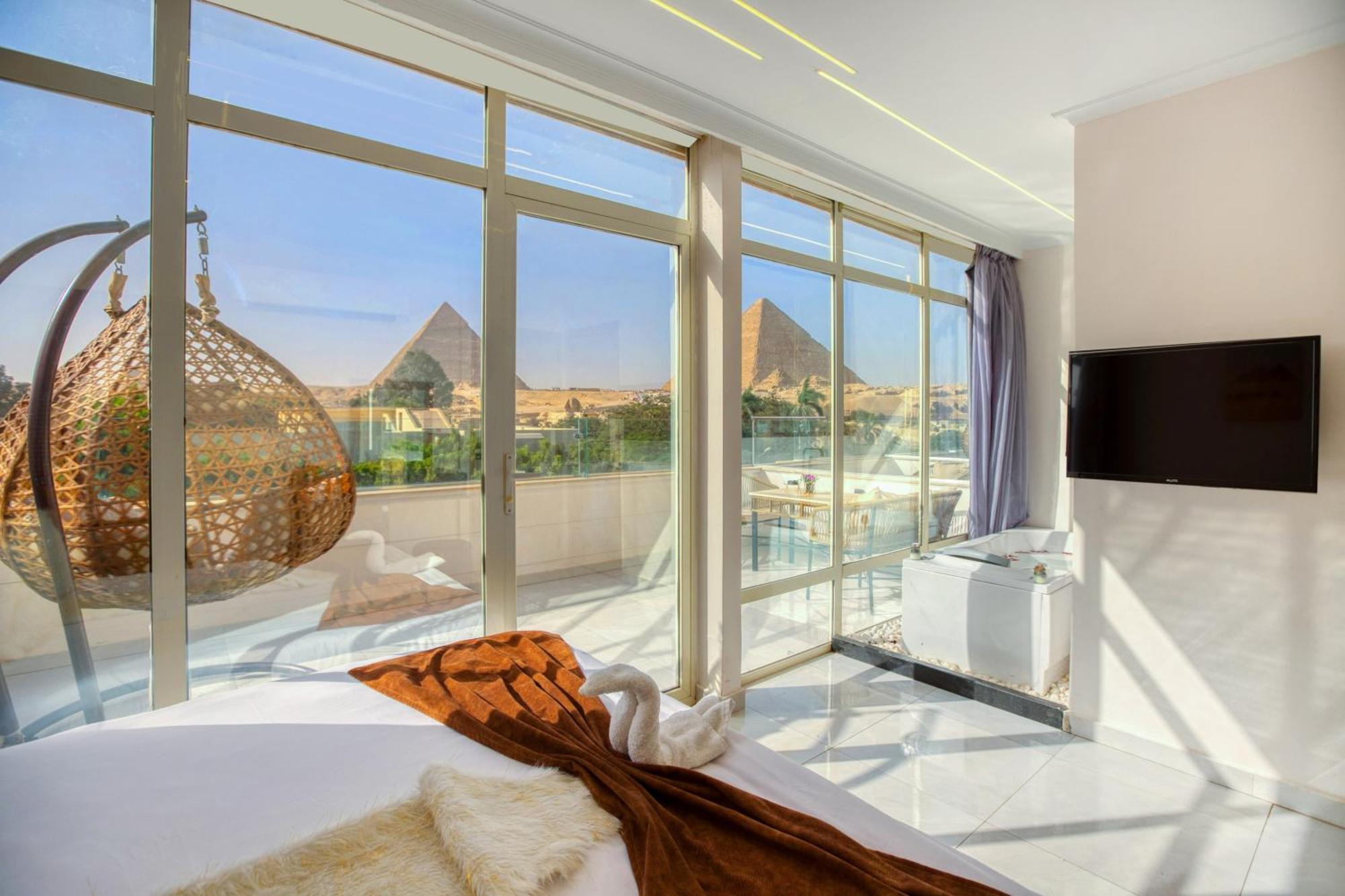 Tree Lounge Pyramids View Inn , Sphinx Giza Kafret el-Gabal Zewnętrze zdjęcie
