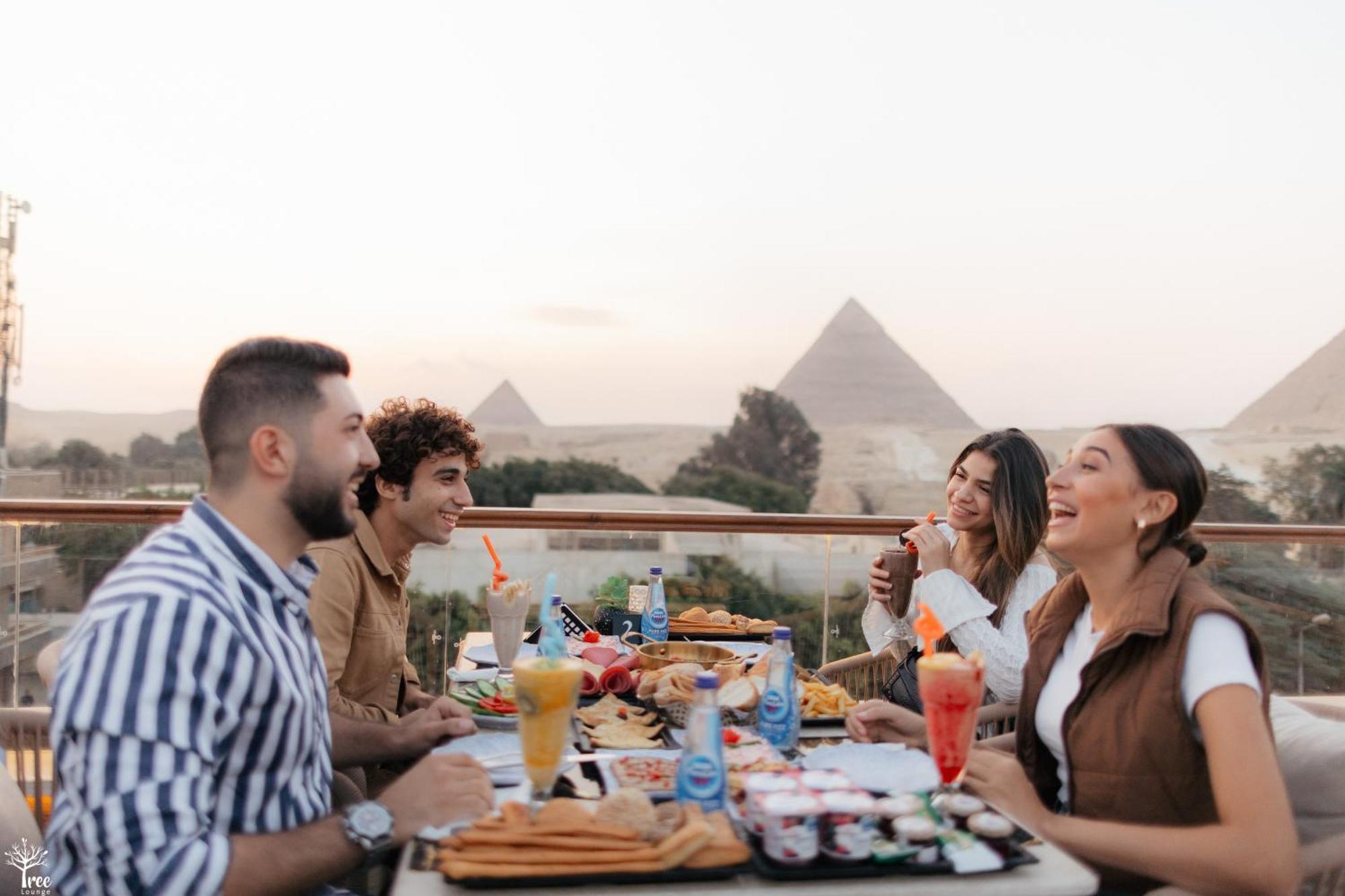 Tree Lounge Pyramids View Inn , Sphinx Giza Kafret el-Gabal Zewnętrze zdjęcie