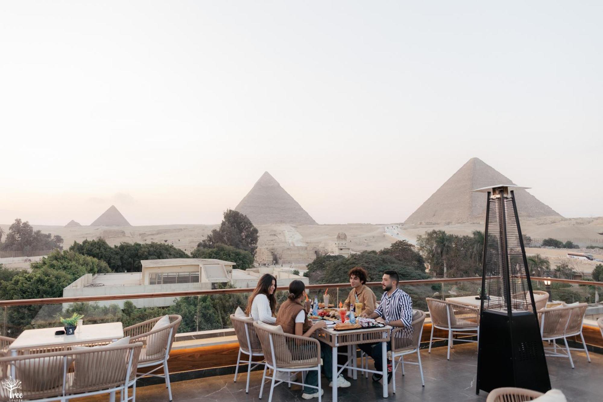 Tree Lounge Pyramids View Inn , Sphinx Giza Kafret el-Gabal Zewnętrze zdjęcie